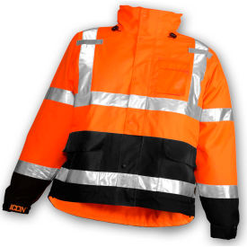 Tingley Rubber Corporation J24129.2X Tingley® J24129 Icon™ Jacket, Fluorescent Orange/Red/Black, 2XL image.