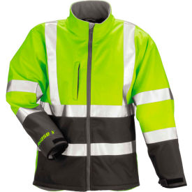 Tingley Rubber Corporation J25022.2X Tingley® J25022 Phase 3™ Soft Shell Jacket, Fluorescent Yellow/Green/Charcoal Gray, 2XL image.