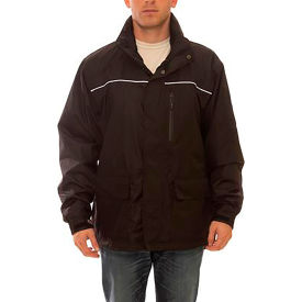 Tingley Rubber Corporation J27113.2X Icon LTE™ Jacket, Size Mens 2XL, Attached Hood, Black image.