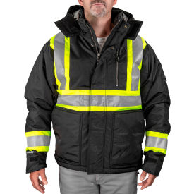 Tingley® Insulated Cold Gear Jacket 2XL Black/Fluorescent Yellow-Green