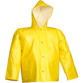 Tingley Rubber Corporation J32107.2X Tingley® J32107 American® Storm Fly Front Hooded Jacket, Yellow, 2XL image.