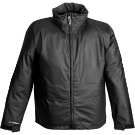 Tingley J67113 StormFlex Zipper Front Hooded Jacket, Black, Medium