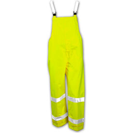 Tingley Rubber Corporation O23122.4X Tingley® O23122-Vision™ Snap Fly Front Overall, Fluorescent Lime, 4XL image.