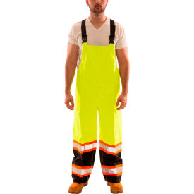 Tingley Rubber Corporation O24122C.MD Tingley® Icon™ Overall, Fluorescent Lime/Black - Snap Fly Front, Medium image.