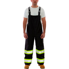 Icon™ Waterproof Breathable Overalls with Fluorescent Yellow-Green Tape Black L