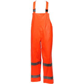 Tingley Rubber Corporation O44129.LG Tingley® Eclipse™ Class E FR Overall, Snap Fly Front, Fluorescent Orange/Red, L image.