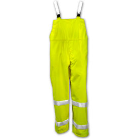 Tingley Rubber Corporation O53122.4X Tingley® O53122 Comfort-Brite® Snap Fly Front Overall, Fluorescent Lime, 4XL image.