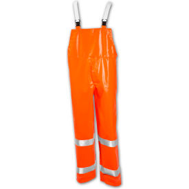 Tingley Rubber Corporation O53129.2X Tingley® O53129 Comfort-Brite® Snap Fly Front Overall, Fluorescent Orange, 2XL image.