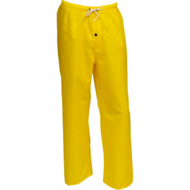 Tingley Rubber Corporation P21107.3X Tingley® P21107 Eagle™ Snap Fly Front Pants, Yellow, Drawstring Waist, 3XL image.