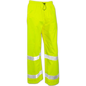 Tingley Rubber Corporation P23122.4X Tingley® P23122-Vision™ Snap Fly Front Pants, Fluorescent Yellow/Green, 4XL image.