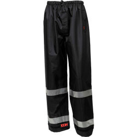 Tingley Rubber Corporation P24123.4X Tingley® Icon™ Waterproof Breathable Pants W/Silver Reflective Tape, Black, 4XL image.