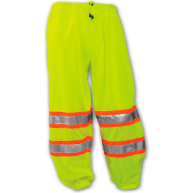 Tingley Rubber Corporation P70032.4X-5X Tingley® P70032 Class E Two-Tone Pants, Fluorescent Lime, Polyester Mesh, 4XL/5XL image.