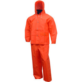 Tingley Rubber Corporation S63219.2X Tingley® S63219 Comfort-Tuff® 2 Pc Suit, Blaze Orange, Attached Hood, 2XL image.
