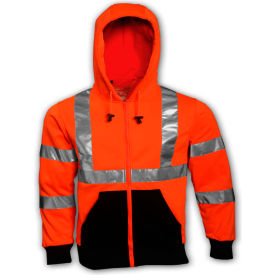 Tingley® S78129 Class 3 Hooded Sweatshirt Fluorescent Orange XL