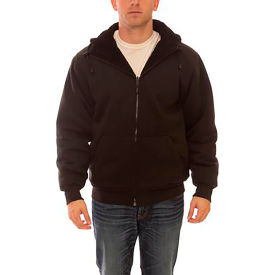 Workreation Heavyweight Insulated Hoodie, Black, Polyester/Cotton, S