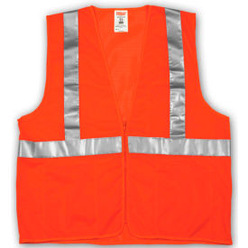 Tingley® V70639 Job Sight™ Class 2 Vest Fluorescent Orange Polyester Mesh 2XL/3XL