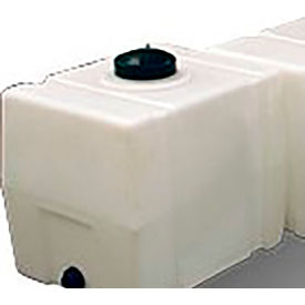 Rotational Molding Technologies Inc. - R 82123909 RomoTech 30 Gallon Plastic Storage Tank 82123909 - Square End with Flat Bottom image.