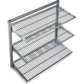 Triton Products Storability Wall Mount Shelving Unit with 3 Wire Shelves, 33