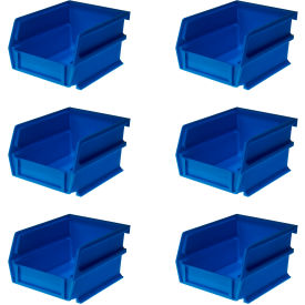 Triton Products 3-210B-6 Triton Products LocBin, 5-3/8"L x 4-1/8"W x 3"H, Blue image.