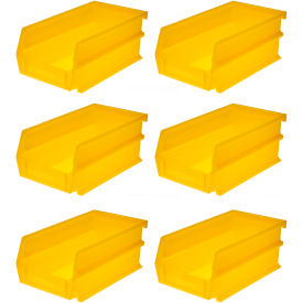 Triton Products 3-220Y-6 Triton Products LocBin, 7-3/8"L x 4-1/8"W x 3"H, Yellow image.