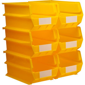 Triton Products LocBin Wall Storage 14-3/4""L x 8-1/4""W x 7""H Yellow Polypropylene