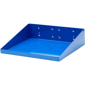 Triton Products® Steel Shelf For LocBoard Pegboard & Mobile Tool Cart 12""W x 10""D x 3""H Blue