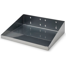Triton Products 56120-SLV Triton Products LocBoard Steel Shelf, 12"W x 10"D, Silver Epoxy image.