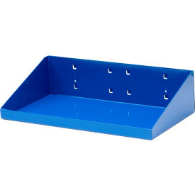 Triton Products® Steel Shelf For LocBoard Pegboard & Mobile Tool Cart 12""W x 6""D x 3""H Blue