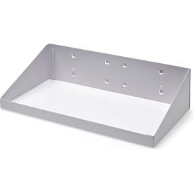 Triton Products 56126-WHT Triton Products LocBoard Steel Shelf, 12"W x 6"D, White Epoxy image.