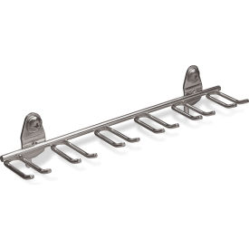 Triton Products® Multi-Prong Holder For 1/8"" & 1/4"" Pegboard 8-1/8""W x 2""D x 2""H Silver