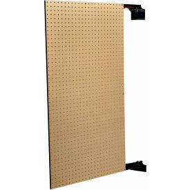 Triton Products® Double-Sided Swing Panel Pegboard 24""W x 1-1/2""D x 48""H Natural Pack of 2