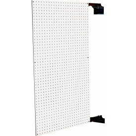 Triton Products® Double-Sided Swing Panel Pegboard 24""W x 1-1/2""D x 48""H White Pack of 2