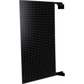 Triton Products® Double-Sided Swing Panel Pegboard 24""W x 1-1/2""D x 48""H Black