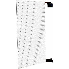 Triton Products® Double-Sided Swing Panel Pegboard 24""W x 1-1/2""D x 48""H White