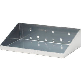 Triton Products LocBoard Steel Shelf 12"W x 6"D Silver Epoxy