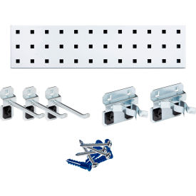 Triton Products Tool Pegboard Kit w/18" x 4.5" Square Hole Pegboard & 5 pc LocHook Assortment