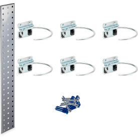 Triton Products Pneumatic Tool Pegboard Kit w/ 36" x 4.5" Square Hole Pegboard & 6 pc LocHooks