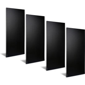 Triton Products DB-4BK Triton Products ABS Pegboards, 24" x 48" x 1/4", Black, Set of 4 image.