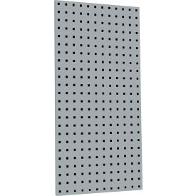 Triton Products LB18-G Triton Products 18"W x 36"H Gray Epoxy, 18 Gauge Steel Square Hole Pegboards w/ Mounting Hardware image.