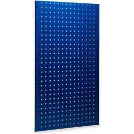 Triton Products LB2-B Triton Products 24"W x 42-1/2"H Blue Epoxy, Square Hole Pegboards w/ Mounting Hardware image.