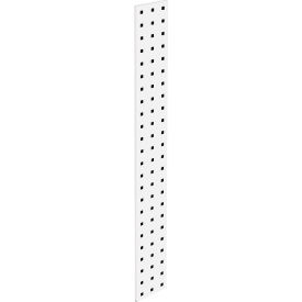 Triton Products LBS-1W Triton Products 36" x 4.5" White Epoxy, 18 Gauge Steel Square Hole Pegboard Strip image.