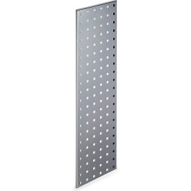 Triton Products LBS-2S Triton Products 31.5" x 9" Silver Epoxy, 18 Gauge Steel Square Hole Pegboard Strip image.