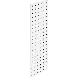 Triton Products LBS-2W Triton Products 31.5" x 9" White Epoxy, 18 Gauge Steel Square Hole Pegboard Strip image.