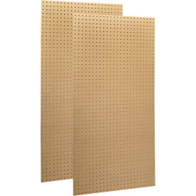 Triton Products® Heavy Duty Round Hole Pegboard 24""W x 1/4""D x 48""H Natural Pack of 2