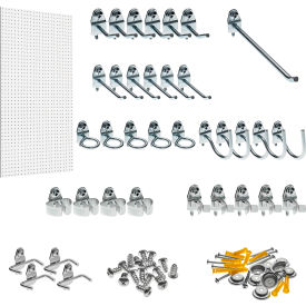 Triton Products, TPB-36WH-Kit, Pegboard Back Panel, Blissful White, 48 Inch X 24 Inch