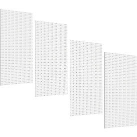 Triton Products TPB-4W Triton Products High Density Fiberboard Pegboards, 24" x 48" x 1/4", White, Set of 4 image.