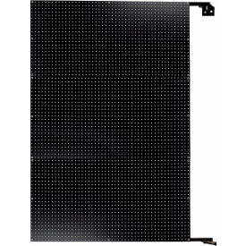 Triton Products® Double-Sided Swing Panel ABS Pegboard 48""W x 1-1/2""D x 72""H Black