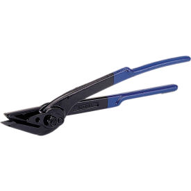 Teknika Strapping Systems H-230 Teknika Heavy Duty Steel Strapping Cutter for 3/4" To 1-1/4" Strap Width, Black & Blue image.