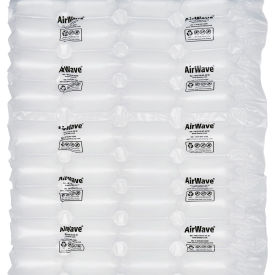 Sustnbl AirPulp PolyWave ID Roll, Perforated at 6", 16"W x 1000'L, 0.7 Mil, Clear view 2