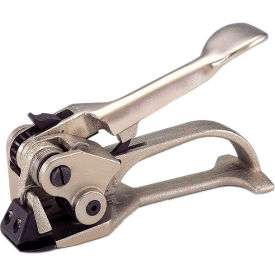 Teknika Strapping Systems S-246 Teknika Economy Pusher Tensioner for 0.025" Thick & 3/8-3/4" Strap Width, Silver image.